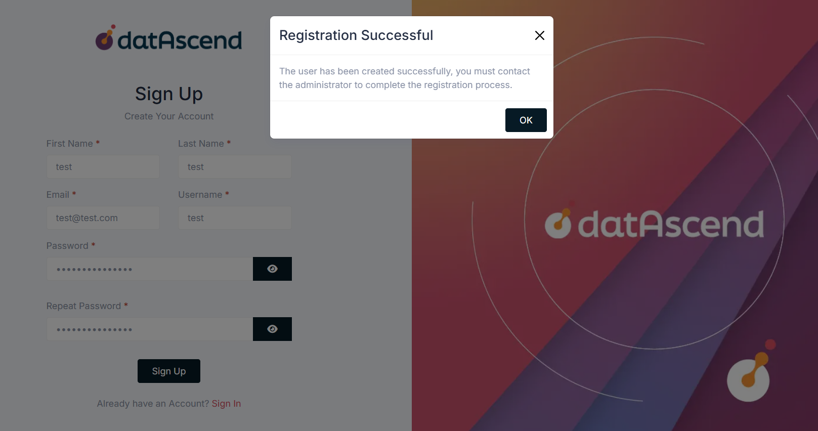 Contactar administrador