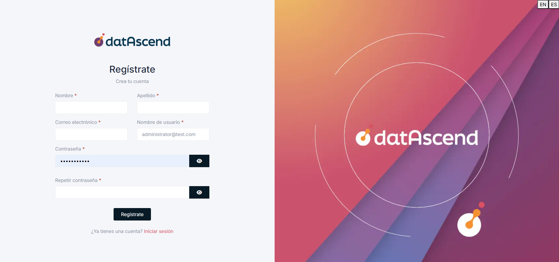 Formulario de registro