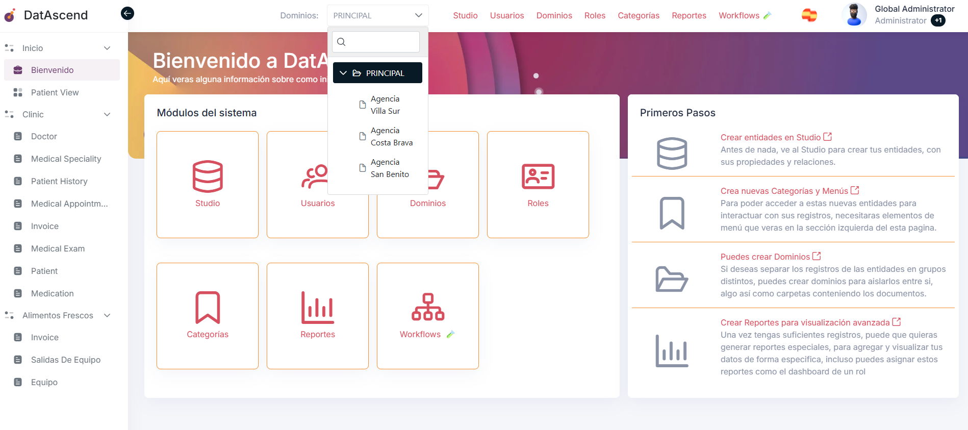 Cambiar Dominio Activo