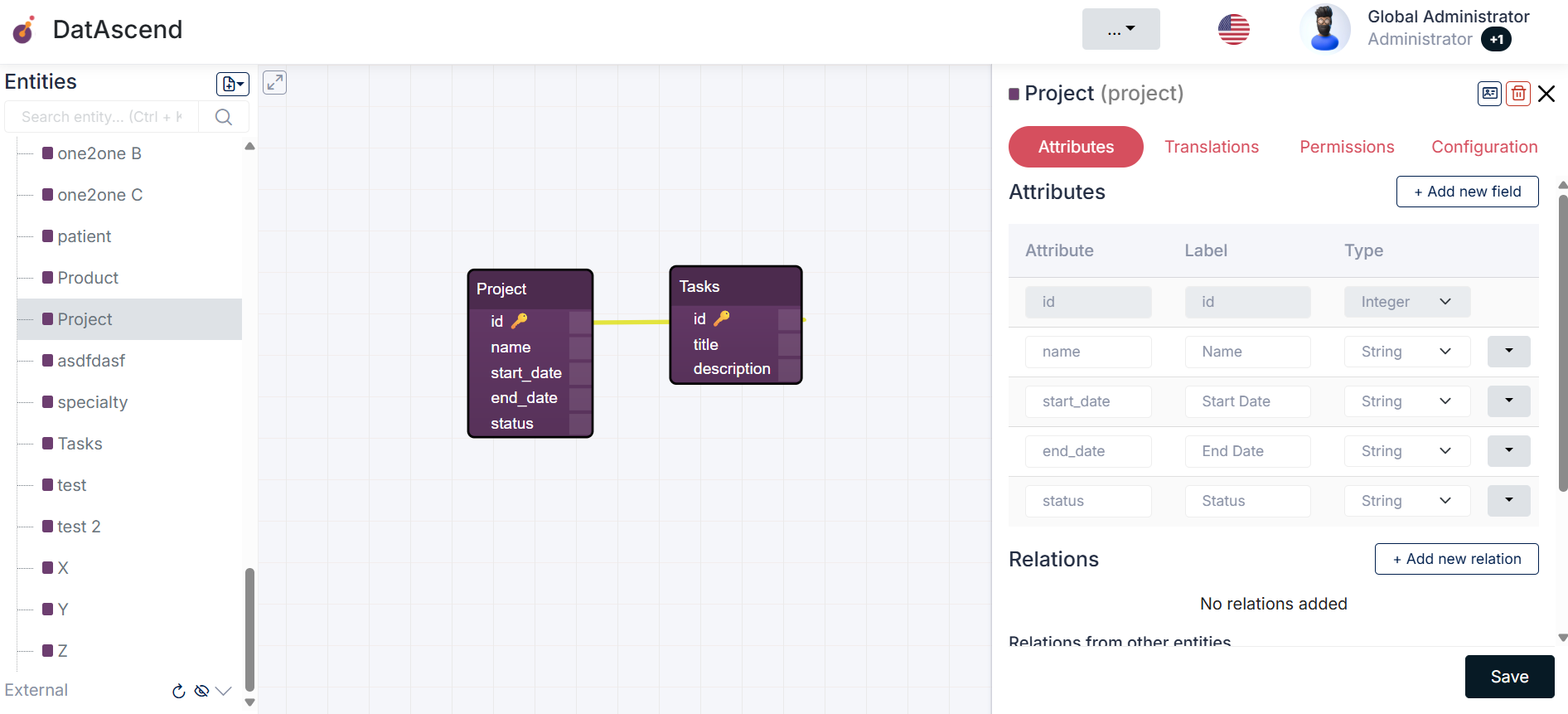 Image of the project management use case