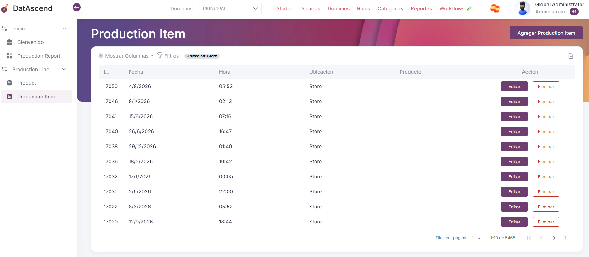 Filtrando registros de entidad por el campo Marca