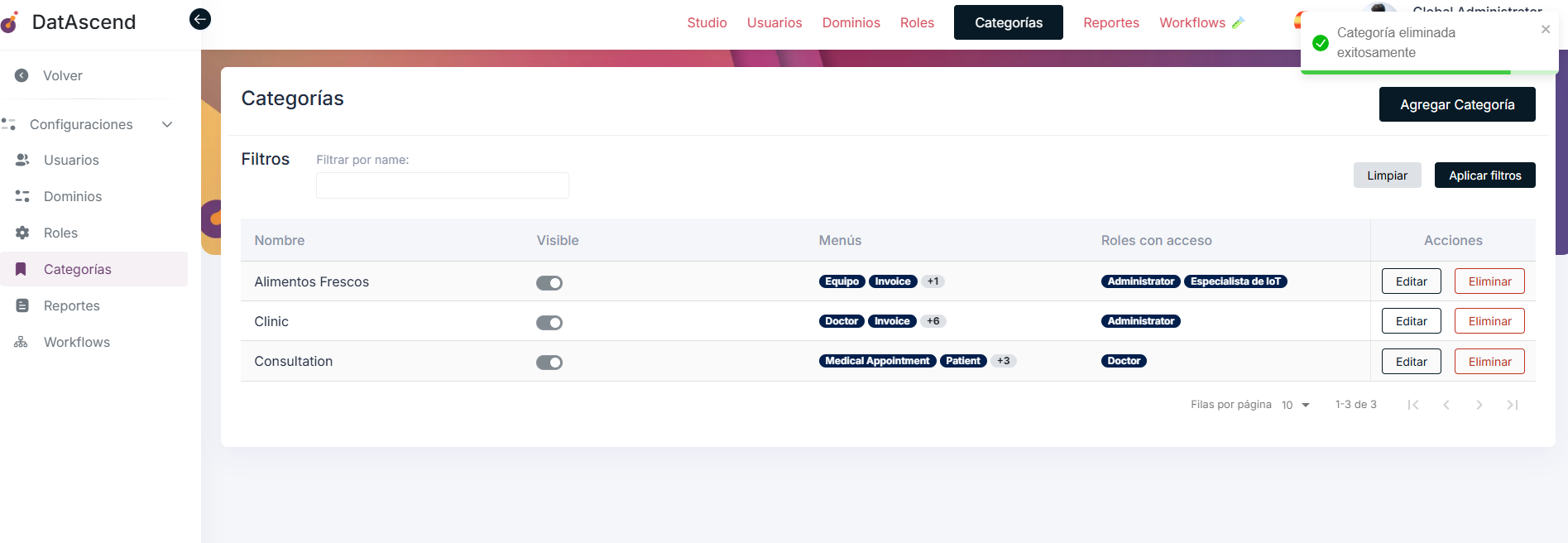 Categoría Eliminada