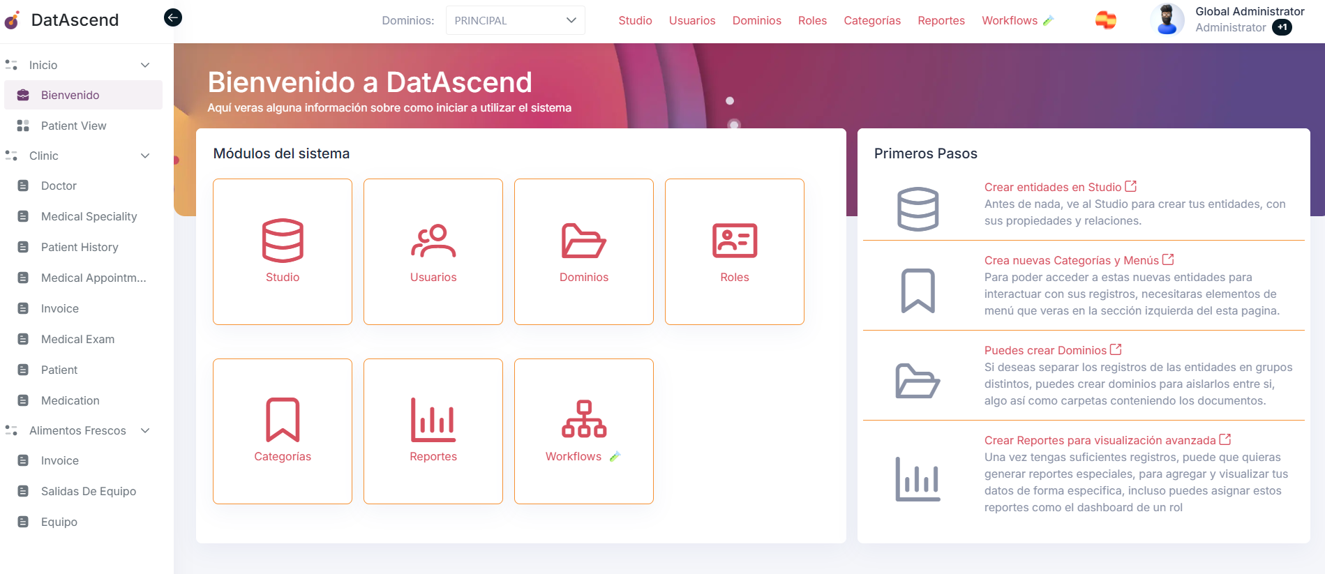 Acceso a configuraciones
