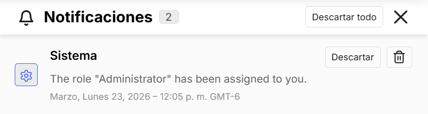 Acciones de notificación
