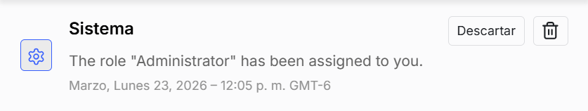 Ejemplo de notificación