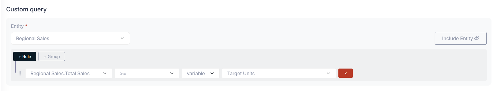 Table Section Configuration Query