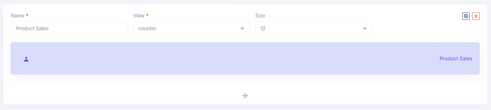 Counter Section Header