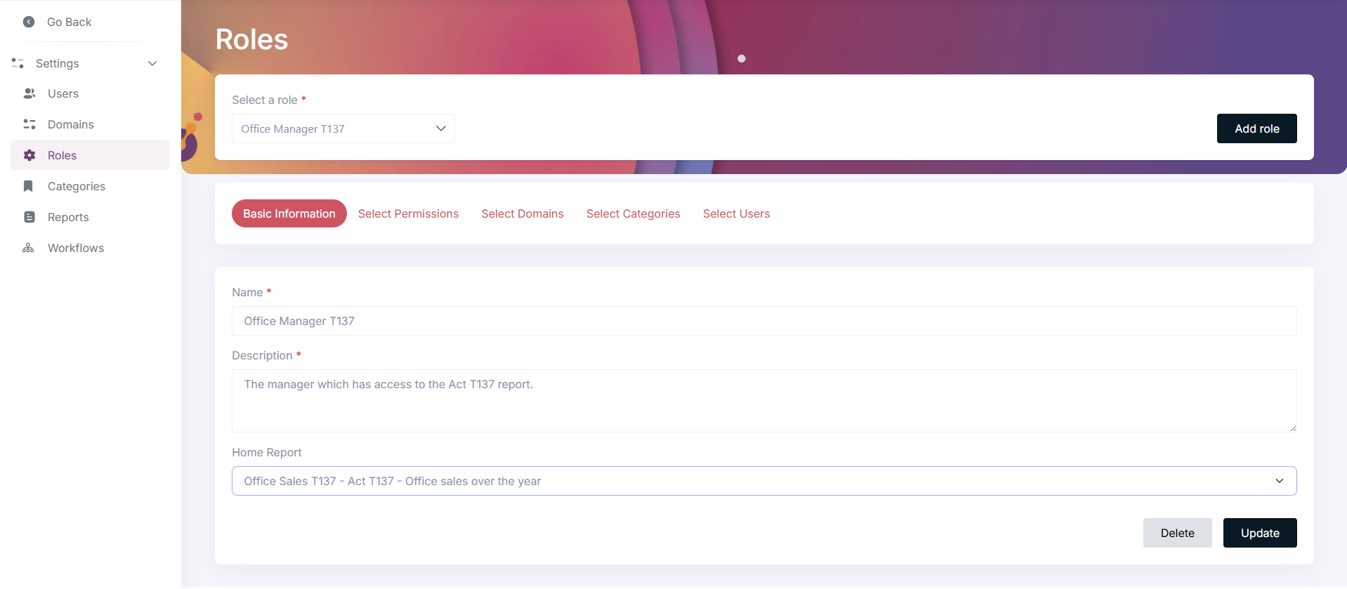 Assign Report to Role