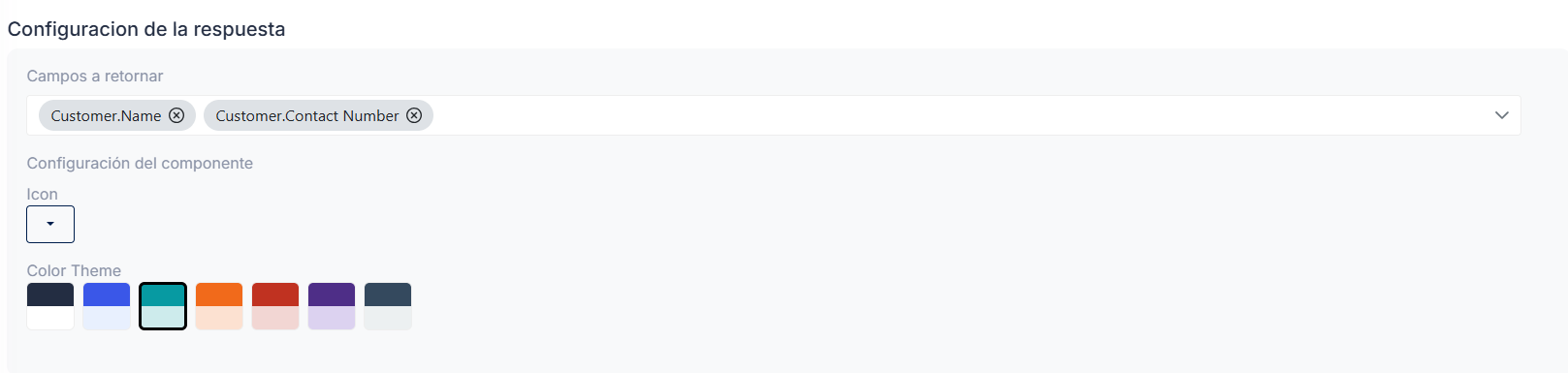 Campos Configuración Sección Contador