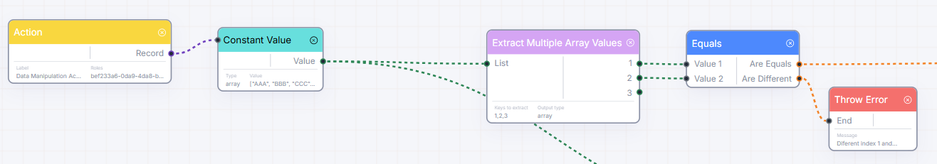 Extract multiple array values Node
