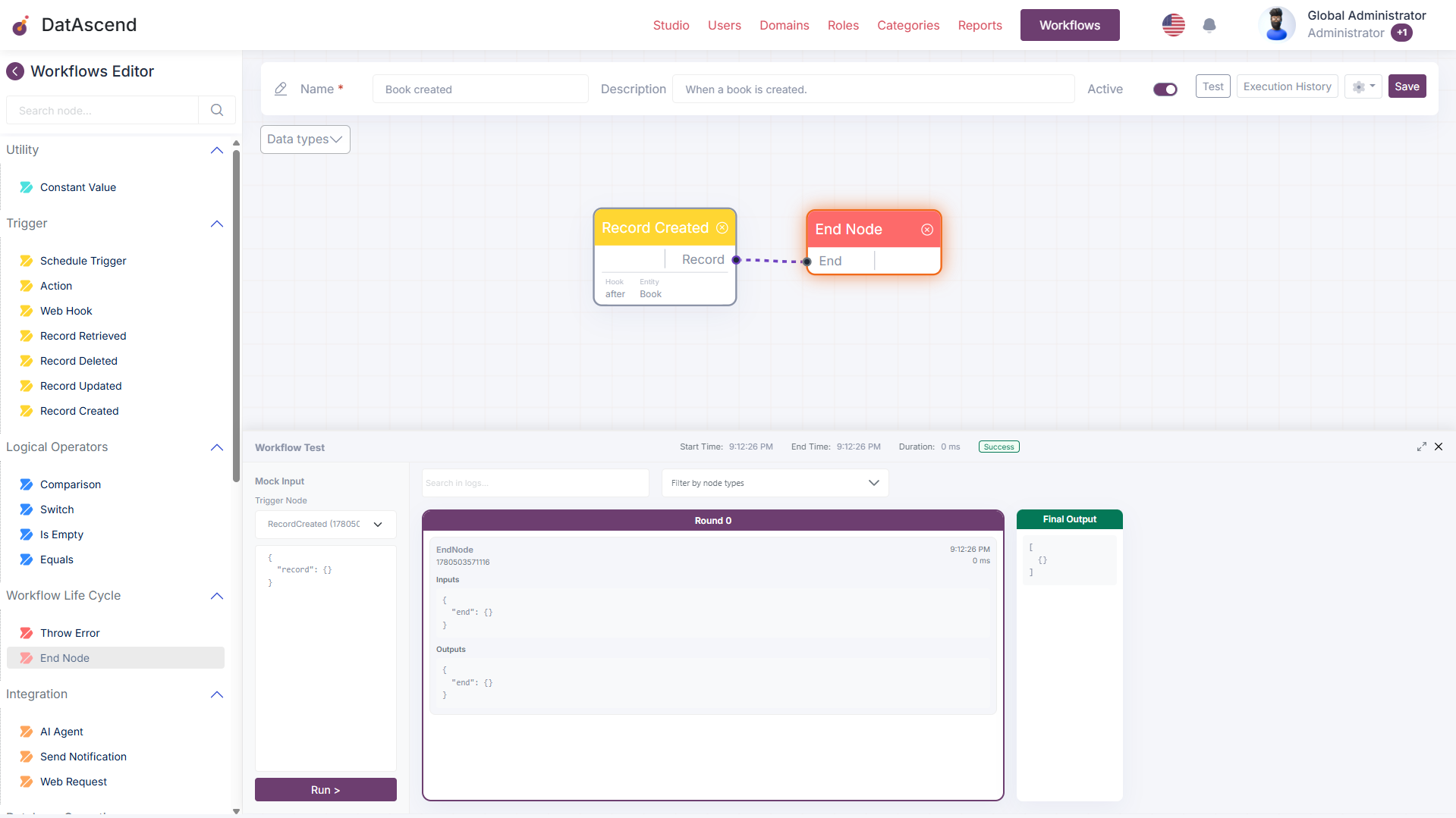 Workflow Editor